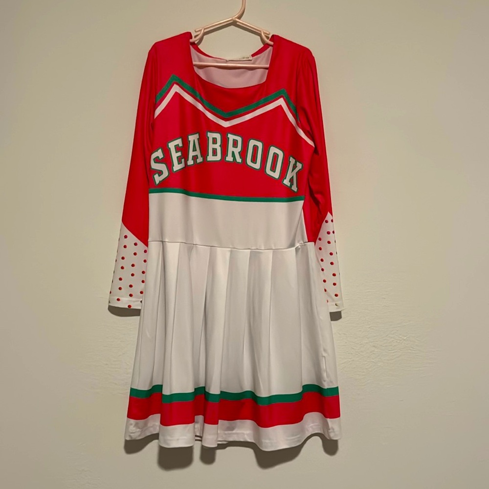 Girls Halloween costume Zombies Seabrook cheerleader size girls 9-10y